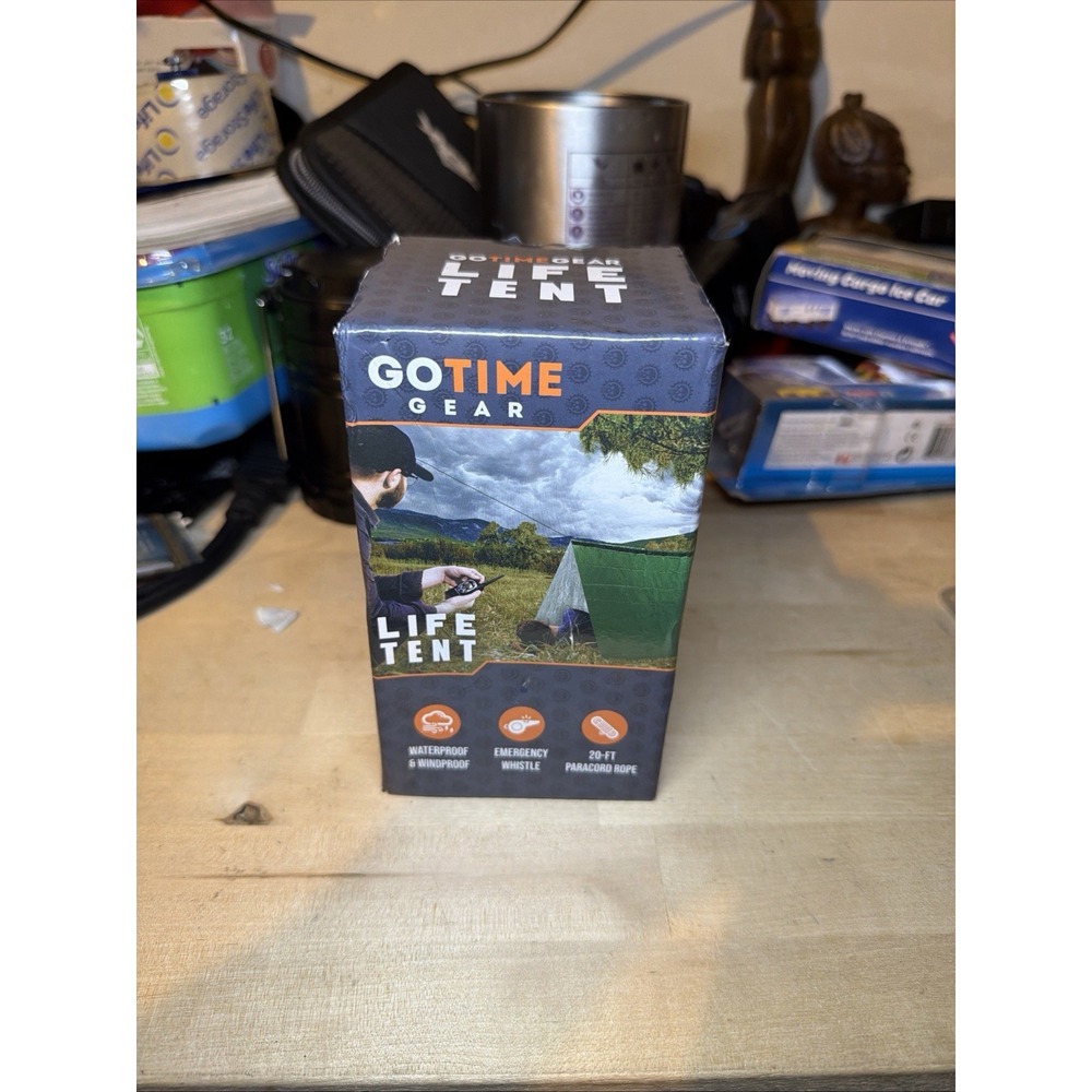 Go Time Gear Life Tent Emergency Survival Shelter – Waterproof &‎ Windproof